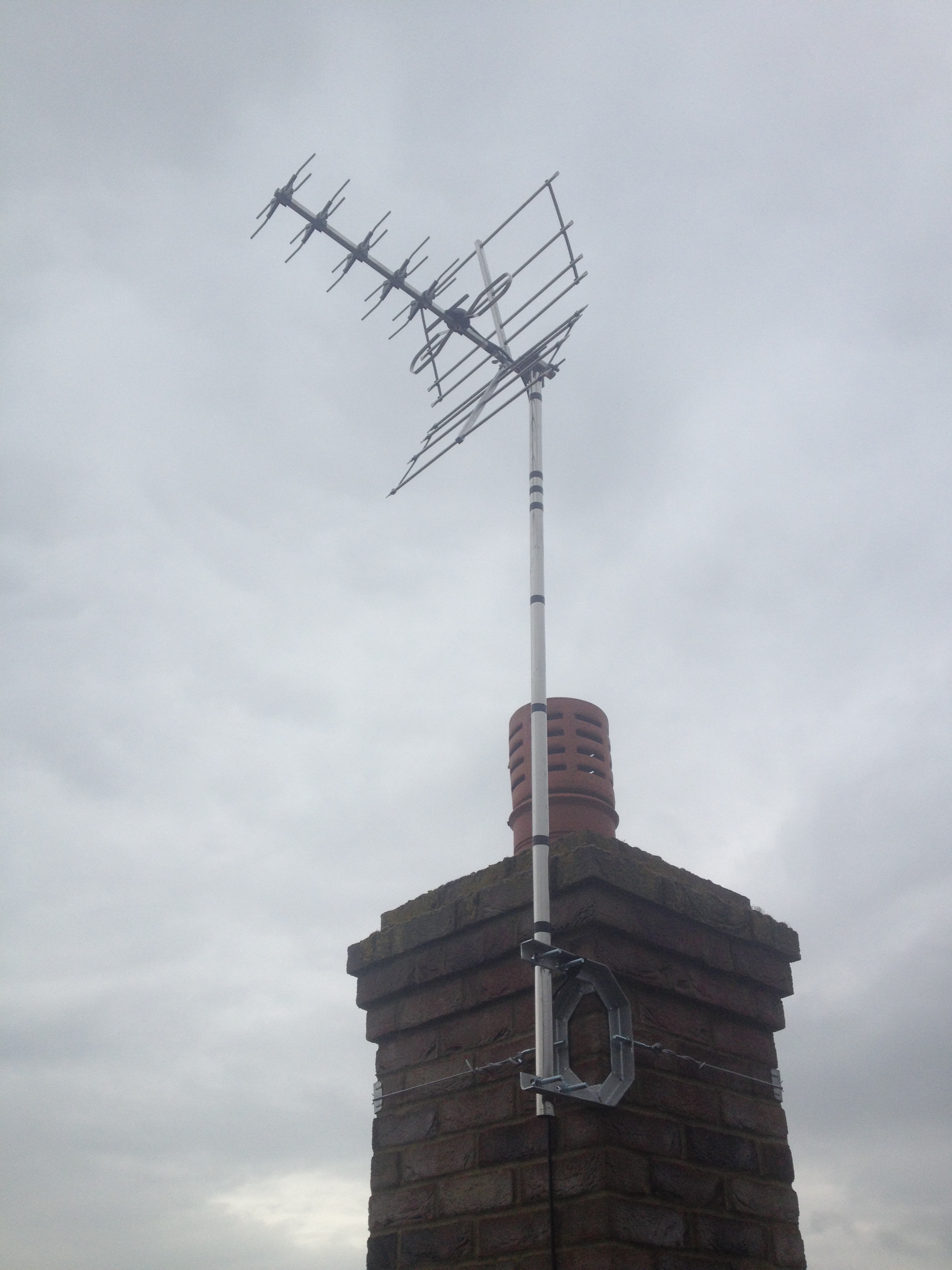 TV aerial in Harrold Bedfordshire